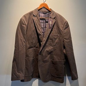 Johnston & Murphy men’s Cotton Blazer NWT Brown XXL 2XL